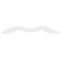 Ekena Millwork Pitch Midway Architectural Grade PVC Gable Pediment, 48"W x 12"H x 1"P (6/12) GPP048X012X100MID - alternate 5